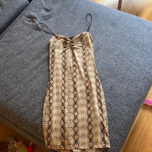 Snake print dress